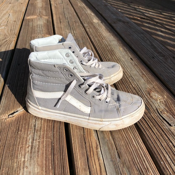 Vans Shoes - Grey High top Old Skool Vans